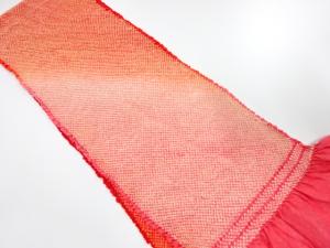 正絹　振袖用　絞り　帯揚げ